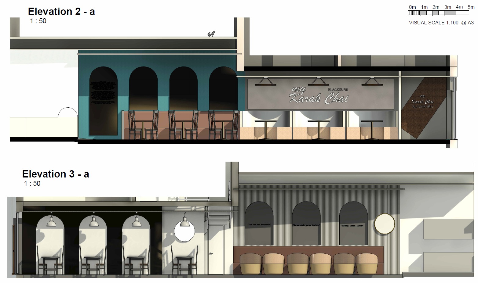 Luxury coffee shop design