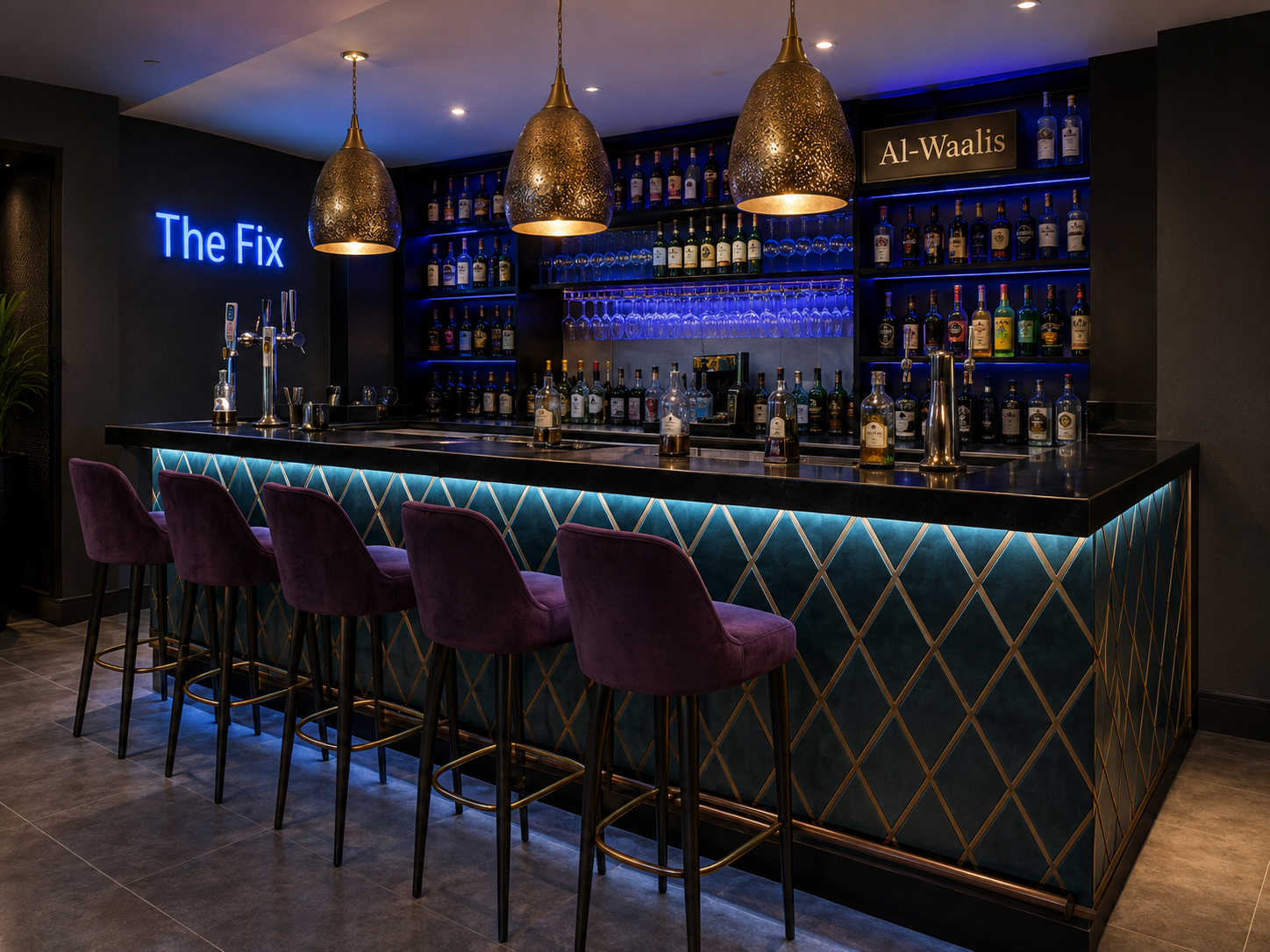 Ambient drinks area