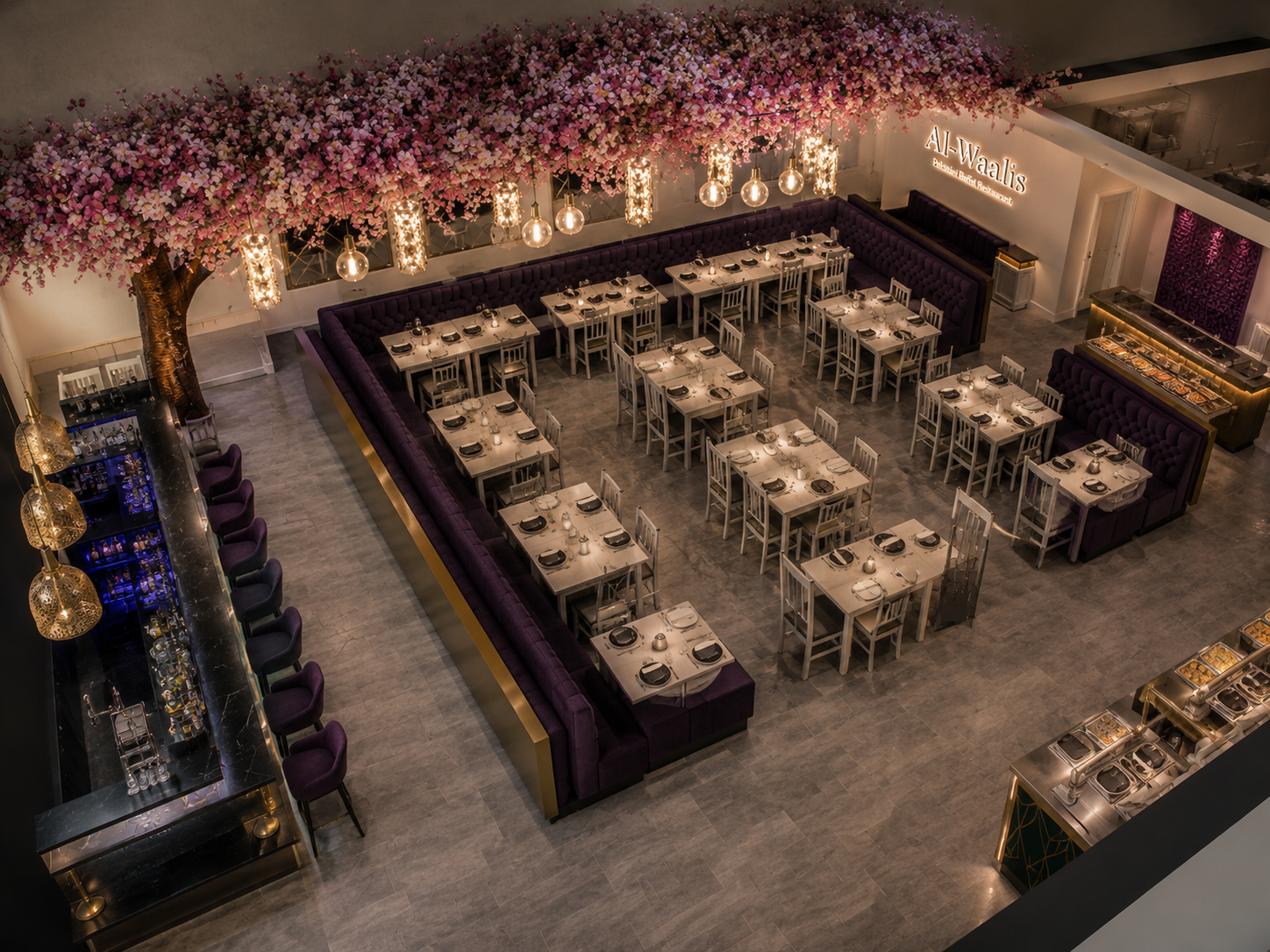 Luxury seating area