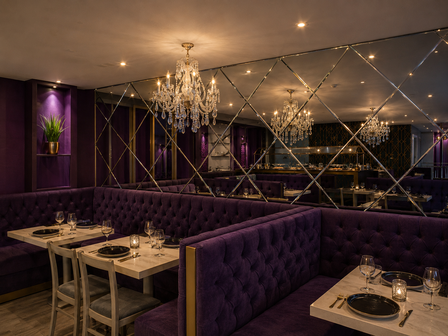 Purple interiors
